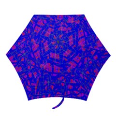 Blue Pattern Mini Folding Umbrellas by Valentinaart