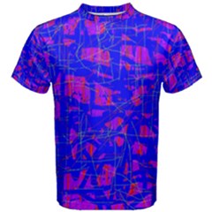 Blue Pattern Men s Cotton Tee