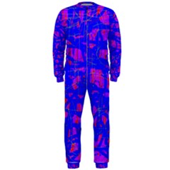 Blue Pattern Onepiece Jumpsuit (men) 