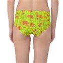 yellow and orange pattern Mid-Waist Bikini Bottoms View2