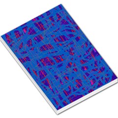 Deep Blue Pattern Large Memo Pads