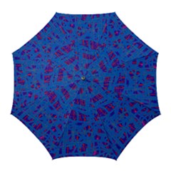 Deep Blue Pattern Golf Umbrellas