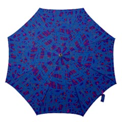 Deep Blue Pattern Hook Handle Umbrellas (medium)