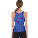 Deep blue pattern Tank Top View2