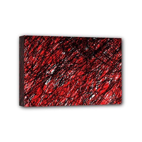 Red And Black Pattern Mini Canvas 6  X 4 