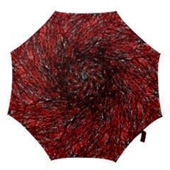 Red And Black Pattern Hook Handle Umbrellas (medium)