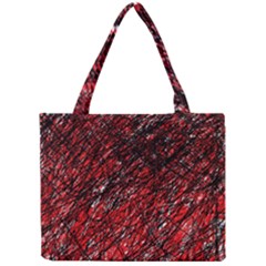 Red And Black Pattern Mini Tote Bag