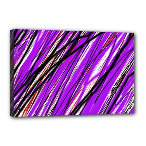 Purple Pattern Canvas 18  X 12  by Valentinaart