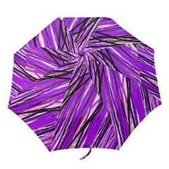 Purple Pattern Folding Umbrellas