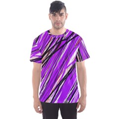 Purple Pattern Men s Sport Mesh Tee