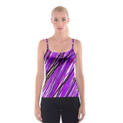 Purple Pattern Spaghetti Strap Top