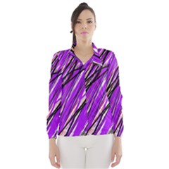 Purple Pattern Wind Breaker (women)