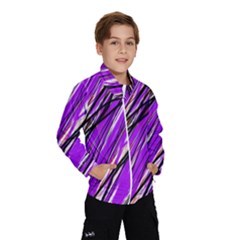 Purple Pattern Wind Breaker (kids)