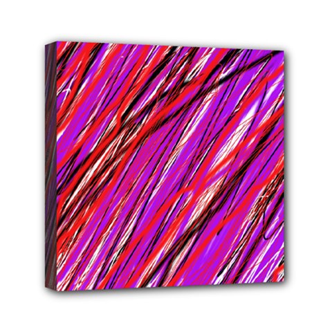 Purple Pattern Mini Canvas 6  X 6 