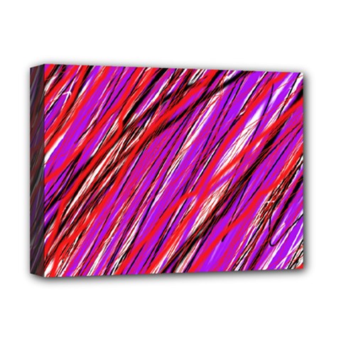 Purple Pattern Deluxe Canvas 16  X 12  