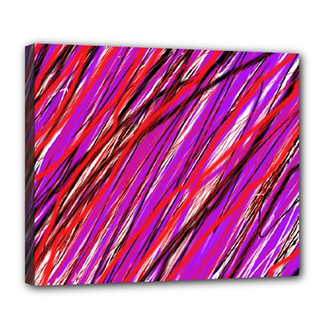 Purple Pattern Deluxe Canvas 24  X 20  