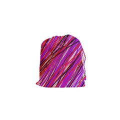 Purple Pattern Drawstring Pouches (xs) 