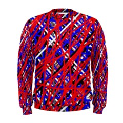 Red And Blue Pattern Men s Sweatshirt