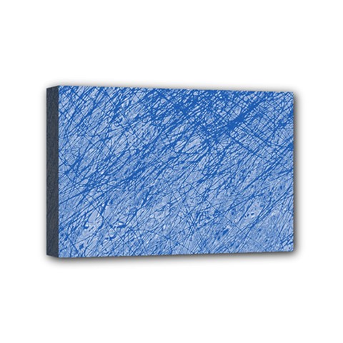 Blue Pattern Mini Canvas 6  X 4  by Valentinaart