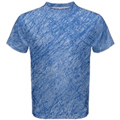 Blue Pattern Men s Cotton Tee