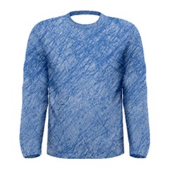 Blue Pattern Men s Long Sleeve Tee