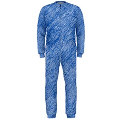 Blue Pattern Onepiece Jumpsuit (men)  by Valentinaart