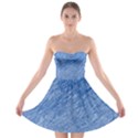 Blue pattern Strapless Dresses View1