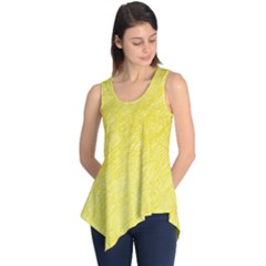 Yellow Pattern Sleeveless Tunic by Valentinaart