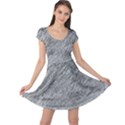 Gray pattern Cap Sleeve Dresses View1