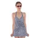 Gray pattern Halter Swimsuit Dress View1