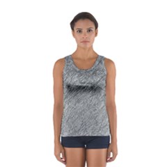 Gray Pattern Women s Sport Tank Top  by Valentinaart