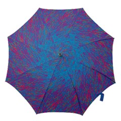 Blue Pattern Hook Handle Umbrellas (large) by Valentinaart