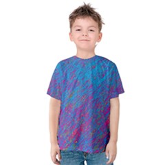 Blue Pattern Kid s Cotton Tee