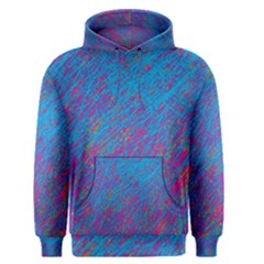 Blue Pattern Men s Pullover Hoodie by Valentinaart