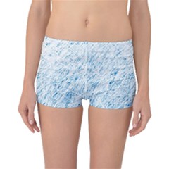 Blue Pattern Boyleg Bikini Bottoms