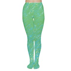 Green Pattern Women s Tights