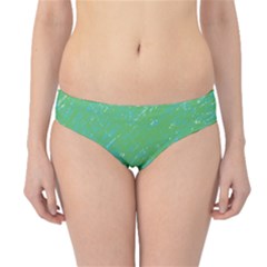 Green Pattern Hipster Bikini Bottoms by Valentinaart