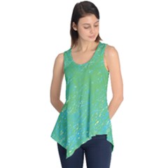 Green Pattern Sleeveless Tunic