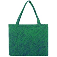 Deep Green Pattern Mini Tote Bag by Valentinaart