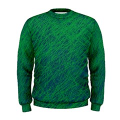 Deep Green Pattern Men s Sweatshirt