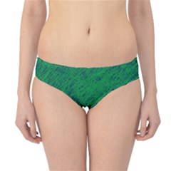 Deep Green Pattern Hipster Bikini Bottoms