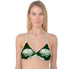 Beetle And Flower Reversible Tri Bikini Top