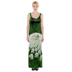 Beetle And Flower Maxi Thigh Split Dress