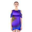 Into The Blue Fractal Cutout Shoulder Dress View1