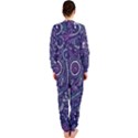 Purple Hippie Flowers Pattern, zz0102, OnePiece Jumpsuit (Ladies) View2