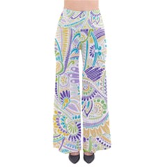 Hippie Flower Pattern Purple Yellow Green Zz0104 Pants