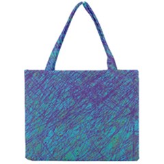 Blue Pattern Mini Tote Bag