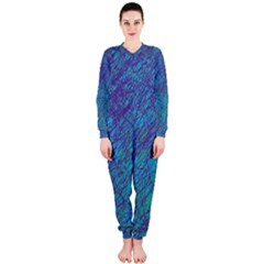 Blue Pattern Onepiece Jumpsuit (ladies) 