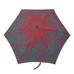 Red And Blue Pattern Mini Folding Umbrellas