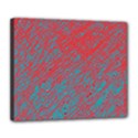 Red and blue pattern Deluxe Canvas 24  x 20   View1